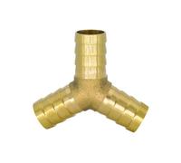 Conector de lengüeta de latón cruzado en Y, accesorio de tubería de manguera de 2, 3 y 4 vías for manguera de 4mm, 5mm, 6mm, 8mm, 10mm y 12mm(Black,12MM_1 PC)