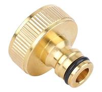 Conector de manguera Adaptador de grifo de jardín Tubería de agua Cobre 1 pulgada Hilo hembra Accesorios de arandela rápida para interiores en exteriores