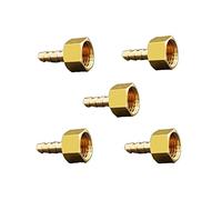Conector de manguera de latón de 6 mm, 8 mm, 10 mm, 12 mm, adaptador de rosca hembra métrica para línea de combustible de agua y aire