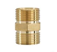 Conector de manguera de latón M22 de 15 mm, adaptador de lavadora a presión con rosca macho a macho M22 x 1 para ajuste de alta presión Kranzle y espuma
