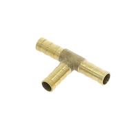 Conector de manguera de púas de latón en forma de T, adaptador de conector de acoplamiento de púas de tubo de 3 vías, 4mm, 6mm, 8mm, 10mm, 12mm, 16mm(OD 12mm-6mm-12mm)