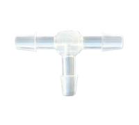 Conector de manguera en T, tipo Y, conector de púas, conector de plástico de 3 vías en forma de YT, divisor de flujo de aire y agua for riego de laboratorio.(Tee 5pcs,2.5mm T-Style)