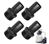 Conector de Manguera para Piscina Conector de 38 mm para Tubería de Filtro | Conexión de manguera de bomba Para piscina, exterior, jardín, césped, fuente, y enterrada