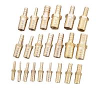 Conector de manguera recta de latón, conector reductor de púas, junta de tubería de agua, 4, 5, 6, 8, 10, 12, 14, 16 y 19mm, adaptador de conector acoplador de cobre y Gas(10mm-12mm)
