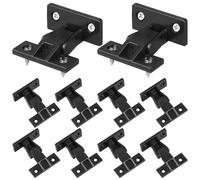 Conector de panel a presión de nailon negro 10 piezas para muebles | Fijación discreta de paneles, estructura sólida en ángulo recto, para armarios y tabiques, montaje rápido en instalación