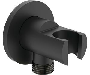 Conector de pared Ideal Standard con soporte para ducha redondo Idealrain Round, modelo BC807XG, color