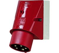 Conector de pared Mennekes CEE-Wand, 16A, 5 polos, 400V, clase de protección 6h, IP44, 1 unidad.