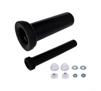 Conector de pared para inodoro Geberit para marco de cisterna Duofix de 90 mm, juego de tubos de conexión con junta ABS negro (30 cm)
