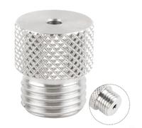 Conector de perforación de 3 a 10 mm para ayuda de tacos M14, cable de perforación precisa para evitar desviaciones en la perforación de madera, guía de perforación para Pocket Hole Jig, plata, 1