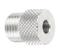 Conector de perforación de 3 a 10 mm para ayuda de tacos M14, cable de perforación precisa para evitar desviaciones en la perforación de madera, guía de perforación para Pocket Hole Jig, plata, 1