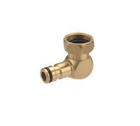 Conector de Riego Aquastop de Latón Ø15 mm AROZ | Cierre Automático sin Fugas | Conexión Rápida y Estanca para Mangueras de Jardín | Resistente y Duradero