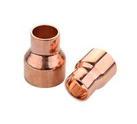 Conector de soldadura de acoplador reductor de alimentación de extremo de cobre puro 99,9% for refrigeración de plomería HVAC, 1 ud.(19-12.7mm)