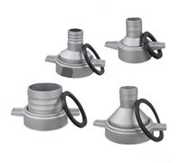 Conector de tubería de agua de aluminio con junta de goma para manguera adaptador de pulgadas a 2 pulgadas, acoplador de 2 pulgadas a pulgadas, espiga de 3 pulgadas para riego de generador, resistente