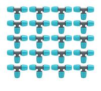 Conector de Tubería en T de 20 Piezas, Conectores de Púas de Riego por Goteo de 16 Mm para Riego de Jardín Conector de Codo