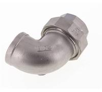 Conector de unión de 90 grados Rp1 1/4'' hembra de acero inoxidable con junta cónica 16bar (224.8psi)