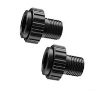 Conector de unión de extremo macho para Hayward SP1500UNMPAK1, pieza de reparación de piscina MIP ABS de 1-1/2 pulgadas, accesorio negro a prueba de fugas (2 piezas)
