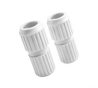 Conector de Varilla Telescópica para Piscina 2 Piezas de Unión Leva para y Mantenimiento de Albercas Talla Estándar