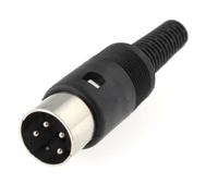 Conector din macho 4pin recto para soldar