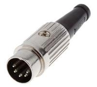 Conector din macho 5 pin aereo recto para soldar