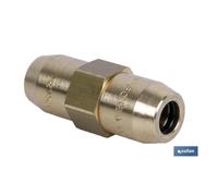 Conector Doble Cofan - Raufoos para Tubos 6mm-15mm Exterior