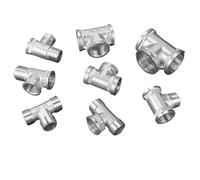 Conector En T De Acero Inoxidable Conector en T tipo de acero inoxidable, acoplador adaptador rápido rosca macho hembra BSP 1/2 "3/4" 1" para rociador(Color-02,1 Pcs)
