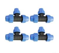 Conector en T de púas de 32 mm x 25 mm, ajuste reductor de plástico para tubo de riego, parte del sistema de riego de jardín anticaída (32 x 25 x 32)