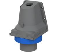 Conector enchufable de pared Amphenol, 32 amperios, sistema CEE, 3 polos (2P+PE), con borne macho, codificación 6h (azul), 200/250V, frecuencia 50 y 60Hz - 1 unidad