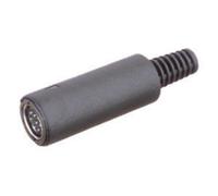 Conector hembra aéreo mini-din. electro dh. con 6 contactos 10.636/a/