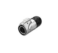 Conector industrial de señal de alimentación con clavija PIN redonda de metal con enchufe y toma de aviación de 3 núcleos tipo LP16(Male plug)