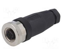 Conector m12 hembra 4 pines codigo a recto ip67 t4110001041-000