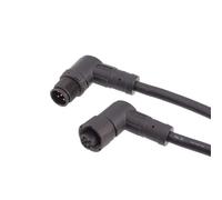 Conector M12 resistente al agua, moldeado de plástico recto o de 90 grados, Cable de Material de PVC de 1m, 2m y 5m, 1 Uds.(90 degrees plug,MALE INSERT_1M_5P)