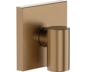 Conector mural Hansgrohe FixFit Fine E con válvula antirretorno, acabado bronce cepillado