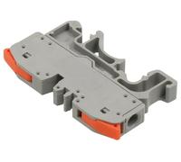 Conector palanca bloques carril din 1 vía naranja con5221