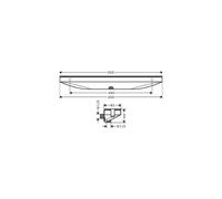Conector para manguera Fixfit Porter Porter 500 con estante para ducha, cromado, con estante a la derecha