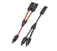 Conector paralelo práctico adaptador de rama Panel Cables distribuidor enchufe en línea conectores fotovoltaicos(1pairRB1000)