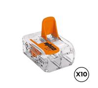 Conector rápido con palanca 2 conductores, ø maximo 4 mm², 450 v ,