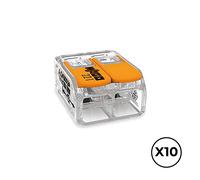 Conector rapido con palanca 2 conductores, ø maximo 6 mm², 450 v , 4