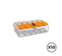 Conector rapido con palanca 5 conductores, ø maximo 4 mm², 450 v , 3