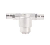 Conector rápido de aire en T igual a presión de latón niquelado, accesorio neumático para conexión de tubos y mangueras 2 piezas Filter with valve connection