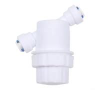 Conector rápido para filtro de agua, 1/4 pulgadas, 3/8 pulgadas, accesorio de conexión para mini purificador, adaptador de fontanería frontal para jardín, hogar, ajuste a presión (1/4 pulgadas)