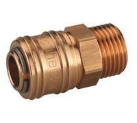 Conector rápido rectus con rosca externa 1/4', alta calidad, ideal pa