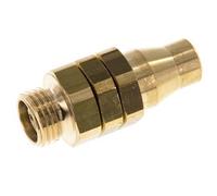 Conector Recto Latón Niquelado 8x5 & G1/4'' Rosca Macho Giratoria