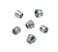 Conector roscado macho de latón plateado M16 M18 M24 M28 a 1/2 for reparación de conectores de conversión de grifo, accesorios for grifos de jardín, 1 Uds.