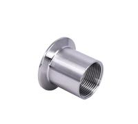 Conector sanitario SUS304, rosca hembra BSPT 1/4"-2" adaptador triple abrazadera 0,5"-2", ideal para cerveza casera(K50.5mm(1.5 Inch TC),1-1/4")