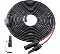 Conector solar a cable DC 8 mm con adaptador DC 7909 a 8020, cable solar de 14 AWG, cable de carga compatible con Jackery Explorer 240/1000/2000 Pro Plus Bluetti EB70/EB3A/AC200MAX Anker 535/555