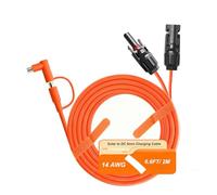 Conector solar a CC 8 mm 2 m DC 7909 + 8020 a panel solar, cable de carga de 14 AWG, compatible con Jackery Explorer 240/500/1000 Bluetti EB70/EB3A/AC200MAX Anker 535/555 Powerstation