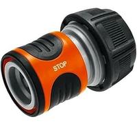 Conector stop de Gardena, 19 mm (G 3/4 pulgadas): acoplamiento con Aquastop, para extremo de manguera, Power Grip, mango ranurado, cambio sencillo (18214-20)