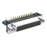 Conector sub-d 25pin hembra para cto. impreso acodado 08.130/25