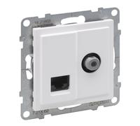 Conector TV tipo F 1,5dB + RJ45 Cat 6 UTP SUNO 721162