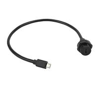 Conector USB Conector Macho Hembra Micro USB con clasificación IP67 con Cable para Equipos al Aire Libre Dispositivos IOT Lámparas mecánicas Material termoplástico PA66 1 pie 3,3 (0.3M)
